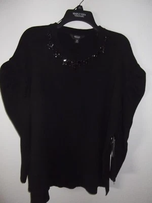 VERA WANG - WOMEN - SWEATER - BLACK - SIZE XL   (AC-28-178) - Image 1 of 3