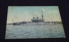 Antique postcard - Colored squadron battleship Sinop (period 1900-1910)