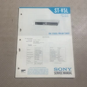 Original Service Manual Sony ST-V5L FM Stereo Tuner - Picture 1 of 8