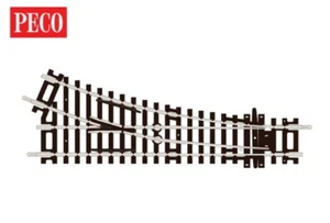 Peco Setrack ST-240 and ST-241 2nd Radius Right/Left Hand Turnout HO/OO Gauge - Picture 1 of 4
