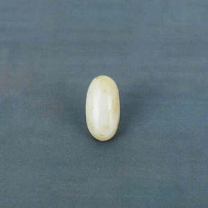 Natural 6.80 CtWhite Opal Cabochon, White Opal Brazilian Stone Good Looking 100% - Picture 1 of 4