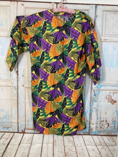 PALM ANGELS Maniche da angelo luminose Kaftan stampa tropicale fatte a mano 5XL colorate africane lunghe