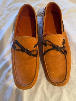 Etro Orange Suede CAMOSCIO ARANCIO Driver Moccasin Shoe - 45 EU - Image 1 of 4