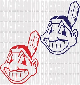 2 Cleveland Indians Cornhole Decals Each 11x15" Bean Bag Toss Sticker - Picture 1 of 5