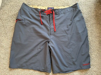 Pantalones Cortos Patagonia Para Hombre Elastizados Tabla de Planificación 38 Azul Bolsillo con Cremallera 9.5" Entrepierna Foto 1 de 4