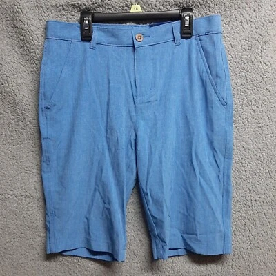 Pantalones Cortos Izod Talla 18 Niños Frente Plano Elastizados Nuevo Azul Provenza  Foto 1 de 4