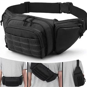 Waist Bag Unisex Sports Running Hiking Bag Tactical Belt Bag Outdoor Daily Wear - Picture 1 of 9