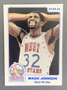 1984 Star #21 Magic Johnson EXMT-NM Los Angeles Lakers HOF