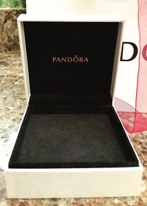 Pandora Empty Gift Box (3.5"x3.5"x1.6") Necklace And Bracelet Packaging Gift Box - Picture 1 of 3