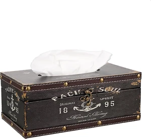 Sumnacon Tissue Box Cover Rectangle Tissue Box with Lid,Wooden Tissue Box Holder - Picture 1 of 7