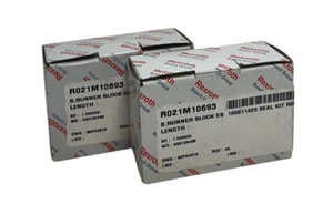 2 REXROTH R021M10693 / R166611420 BALL RUNNER BLOCKS CARBON STEEL NSMP - Picture 1 of 3