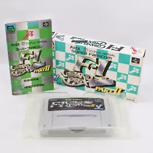 F-1 GRAND PRIX PART II 2 F1 F 1 Super Famicom Nintendo 2419 sf - Picture 1 of 6