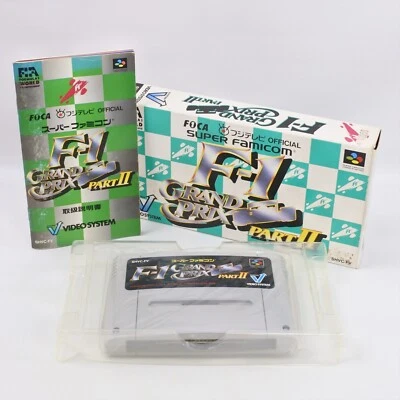 F-1 GRAND PRIX PART II 2 F1 F 1 Super Famicom Nintendo 2419 sf - Image 1 of 4