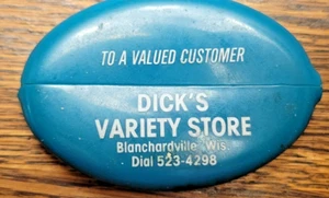 Vintage 1970er Dick's Variety Store Blanchardville, WI Quikoin Squeeze Geldbörse - Bild 1 von 2