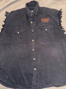 VANCE BIKER WEAR STURGIS 2013 Motorcycle Rally Button Down Sleeveless Shirt - Picture 1 of 3