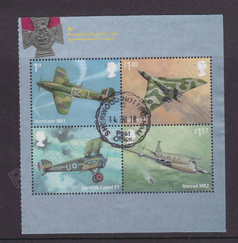 GB SG 4059b Estampillas Usadas THE RAF CENTENARY 2018 Prestige Pane 2 ex DY25 Foto 1 de 1