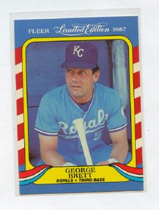 1987 FLEER LIMITED EDITION  # 5 GEORGE BRETT , ROYALS