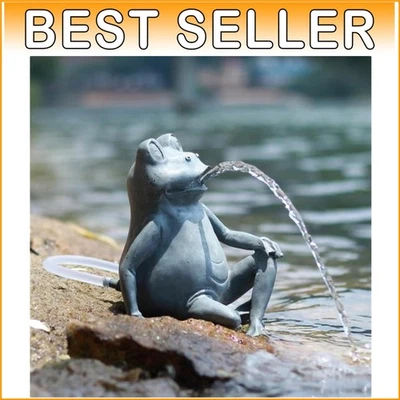 Lightweight Solar Frog Water Feature - Perfect for Garden & Terrace Decor - Image 1 of 4