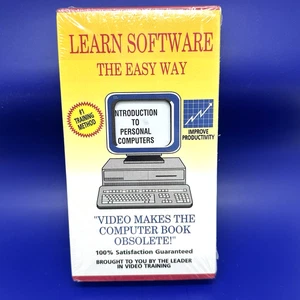 Learn Software the Easy Way DOS 5.0 original computer training VHS Sealed - Picture 1 of 10