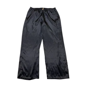 Pantalones de pijama de salón Gilligan & O’Malley negro satinado talla mediana - Imagen 1 de 4