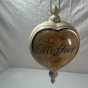 Audrey Jeanne Roberts Mutter Ich liebe dich so sehr Porzellan Herz 5" Ornament - Bild 1 von 10