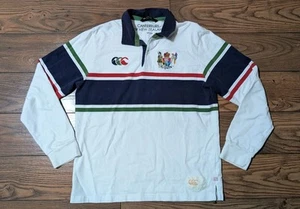 Canterbury Of New Zealand Rugby Jersey Size Large White Blue - Picture 1 of 11