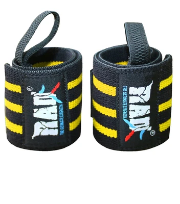 Наручные ремни для поднятия тяжестей эластичные наручные обертки для тренажерного зала поддержка запястья 12 дюймов RAD - Изображение 1 из 4