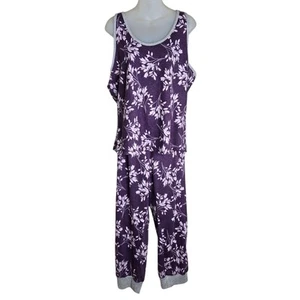 Live Love Lounge Damen Pyjama Set XXL Tropical Leaves Karen Neuburger Stretch - Bild 1 von 12