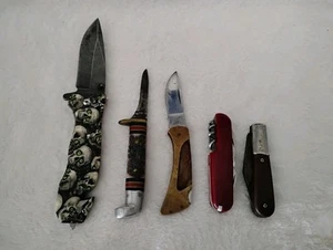 Poket Knifes Lot Of 5 Different Knifes - Picture 1 of 16