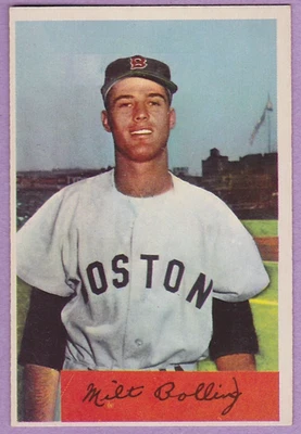 1954 Bowman #130 Milt Bolling Boston Red Sox NM+ - Image 1 of 2