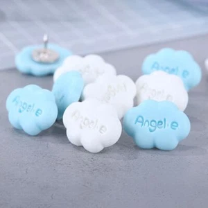 30Pcs Creative Cloud Shape Push Pins DIY Blackboard Push Pins Photo Wall Decor - Picture 1 of 14