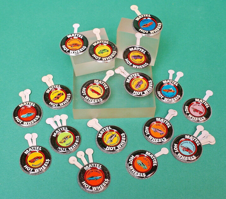 Insignia de botón de hojalata vintage Hot Wheels Redline compra múltiple desde £4.99 cada una Foto 1 de 1