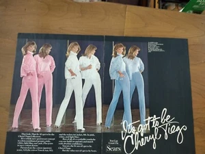 Sears Cheryl Tiegs Colección Vintage 1981 Dos Páginas Impresión Revista Moda Anuncio - Imagen 1 de 5
