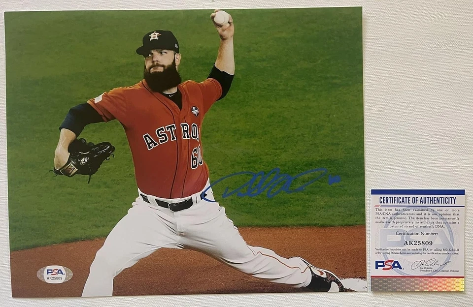 Dallas Keuchel Signed Autographed Glossy 8x10 Photo Houston Astros: PSA/DNA COA - Image 1 of 1