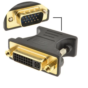 DVI 24+5 Prise Femelle À VGA 15 Broches Mâle Adaptateur Convertisseur [001974] - Afbeelding 1 van 11