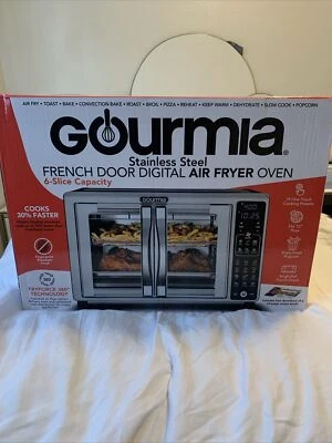 Gourmia Stainless Steel French Door Digital Air Fryer Oven 6-slicer Capacity - Image 1 of 4