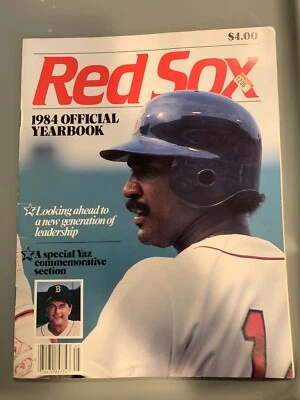 1984 RED SOX yearbook with 7 autographs.  RICE/BOGGS/GEDMAN/STANLEY - Image 1 of 4