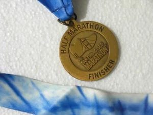 2011 San Francisco Half Marathon Finisher Medal Haight Ashbury Golden Gate - Picture 1 of 5