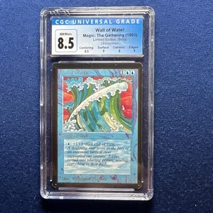 MTG Beta Wall of Water CGC 8.5 NM/Mint+ ( Mint surface and edges) 1993 - Picture 1 of 2