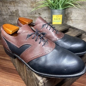 Greg Norman "Aussie Collection" handgefertigter Vintage-Golfschuh aus Kalbsleder - UVP 340 $ - UK12 - Bild 1 von 12