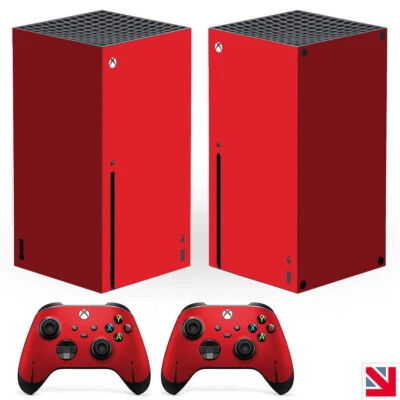 Autocollant vinyle couleur rouge XBOX SERIES X décalcomanie peau emballage - Photo 1/2