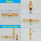 ? 6Mm-19Mm Straight Metal Brass Hose Joiner Barbed Connector Fuel Air Water Pipe