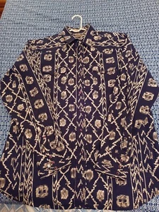 Vintage Panhandle Slim Mens 17.5 XL Western Shirt, Aztec, Rodeo, Southwestern - Picture 1 of 3