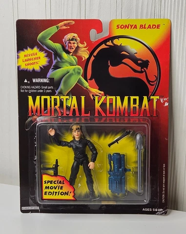 1994 Mortal Kombat Sonya Blade Action Figure Movie Edition Vintage Hasbro Toy Cover
