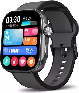 Smart Watch for Men Women, 1.99" AMOLED Display Fitness Tracker,Smartwatch(Answe - Picture 1 of 9