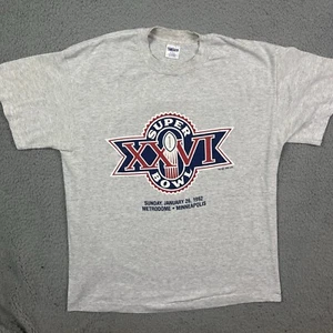 Vintage Super Bowl XXVI Metrodome Minneapolis 1992 T-Shirt Herren Gr. XL USA - Bild 1 von 11