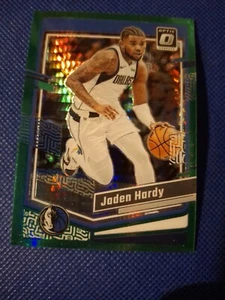 2023 JADEN HARDY DONRUSS OPTIC GREEN PRIZM NBA CARD #55 DALLAS MAVERICKS MAVS - Picture 1 of 2