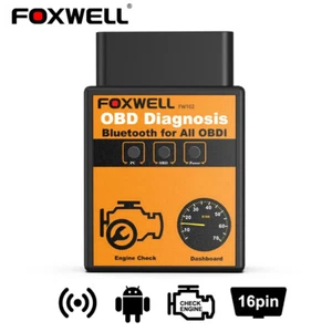 Car Bluetooth OBD2 Scanner Code Reader Auto Diagnostic Scan Tool FOXWELL ELM327 - Picture 1 of 8