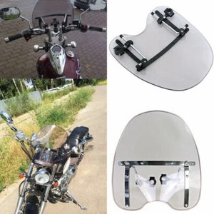 Parabrisas apto para 16"x17" Harley Honda Suzuki Yamaha Kawasaki - Imagen 1 de 12