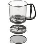 1Xflour Sifter For Baking  Layer Extra Fine Mesh Sieve Strainer Handheld Sque